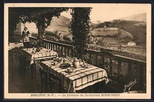 CPA Biriatou /B.-P., La Terrasse du Restaurant Hiribarren 1937 