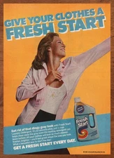 1981 Fresh Start Laundry Detergent Vintage Print Ad/Poster Retro Wall Art 80s