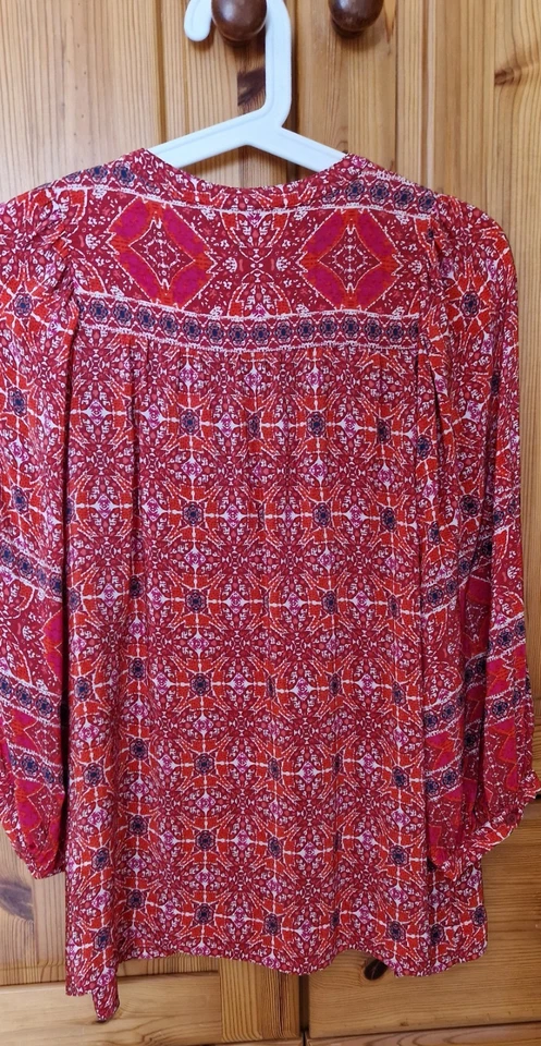 Blouse Gérard DAREL rouge Portée 1 fois - Photo 2/4