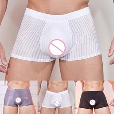 Classic Low Waist Mens Underwear Boxer Briefs with Elasticity and Style