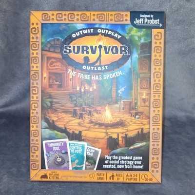 Exploding Kittens: Survivor: The Tribe Has Spoken - Family Party Game complete