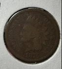1875 US Indian Head Cent! Lower Mintage! Good Details! Old US Coin!