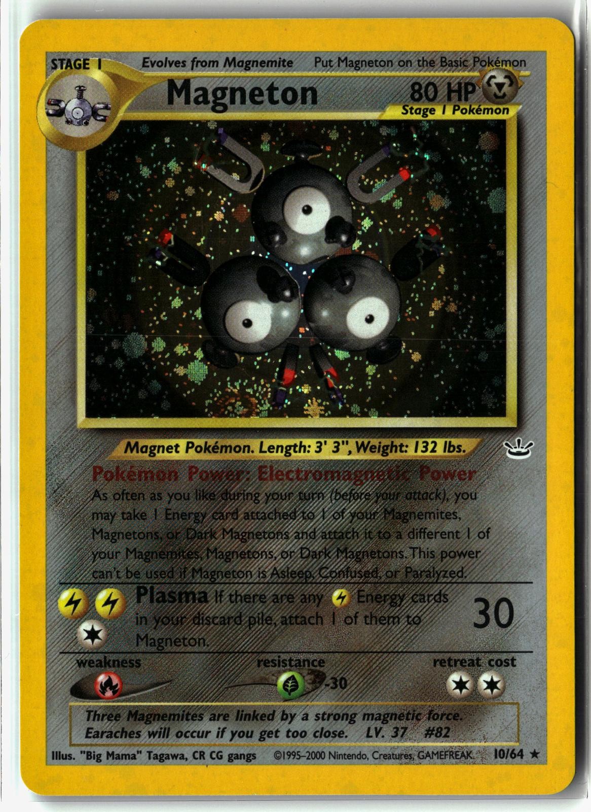 Magneton ⭐️ 10/64 Holo Rare Neo Revelation 2001 Pokemon NM