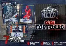 2025 Leaf Metal Football Hobby Box