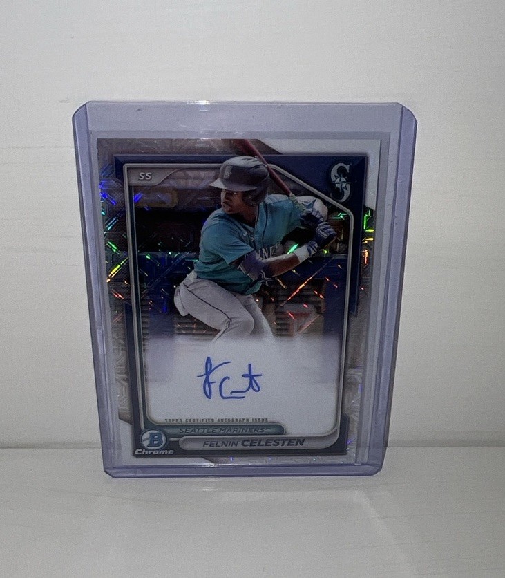 2024 Bowman Mega Box Felnin Celesten Prospect Auto Mojo #BMA-FC Mariners