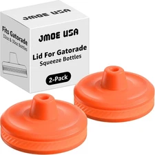 Jmoe USA Improved Lid for Gatorade Water Bottle | Fits 32 oz, 30 oz - 2 Pack