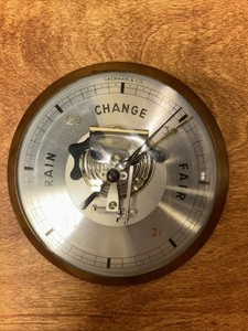 Vintage Lachman & Co Aneroid Barometer Made in Germany, Rain Change Fair, Works