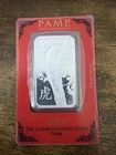 2022 PAMP Suisse Lunar Series “Year of the TIGER” 1 oz .999 Fine Silver in Assay