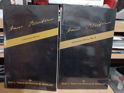 Hans Kleiber A Reference Manual 2 Volumes 1994 1995 signed by authors, rare 