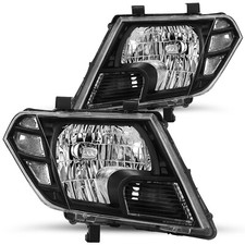 For 2009 2020 2021 Nissan Frontier Truck Black Headlights Headlamps Left+Right 