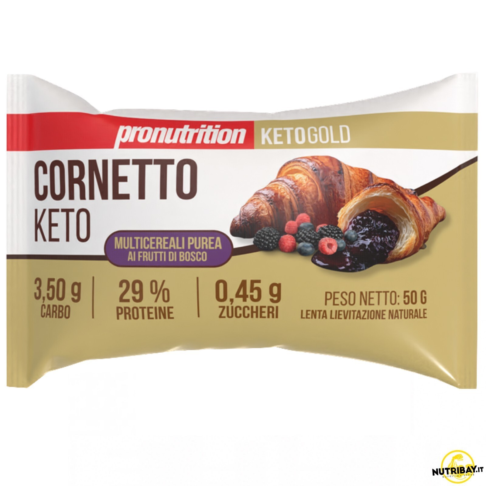 Pronutrition Cornetto Keto Multicereali Purea ai Frutti di Bosco