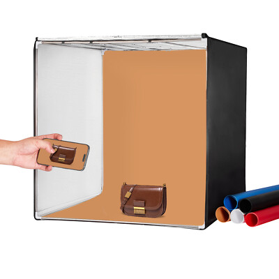 VEVOR Photo Studio Light Box 32'' x 32'' 5600K with 210 LED Lights Power Adapter