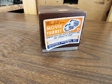 8mm Vintage Mansfield  Turret Style Movie lens set with Box 