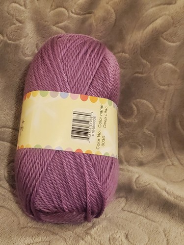 Herrschners Whisper Soft Yarn, Deep Lilac, Color #0036 - 182 yds - Picture 4 of 6