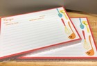 Hallmark 4x6 Recipe Cards 2 Pkgs (72 Cards Total) Retro Kitchen Ladle Whisk MCM