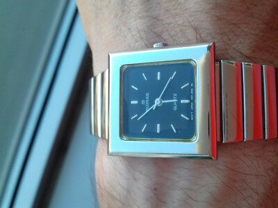 Blumar TLX804PM Square Vintage Collection Uhr Nos Rare Uhr Montre Japan Uhr