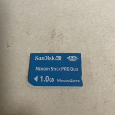 SanDisk 1GB Memory Stick Pro Duo Card MagicGate CPU49