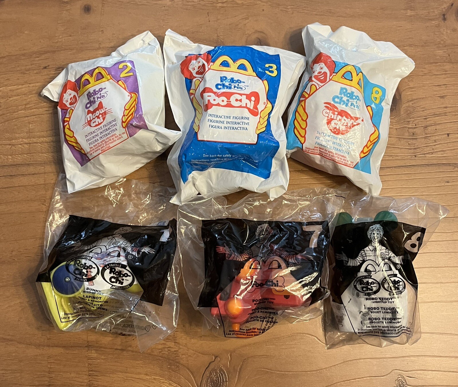 VTG Sega Toys Tiger Electronics ROBO-CHI Pets Bunny Dog Teddy Bear Bird Cat NEW