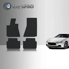 ToughPRO Floor Mats Black For Maserati Ghibli RWD All Weather 2014-2024