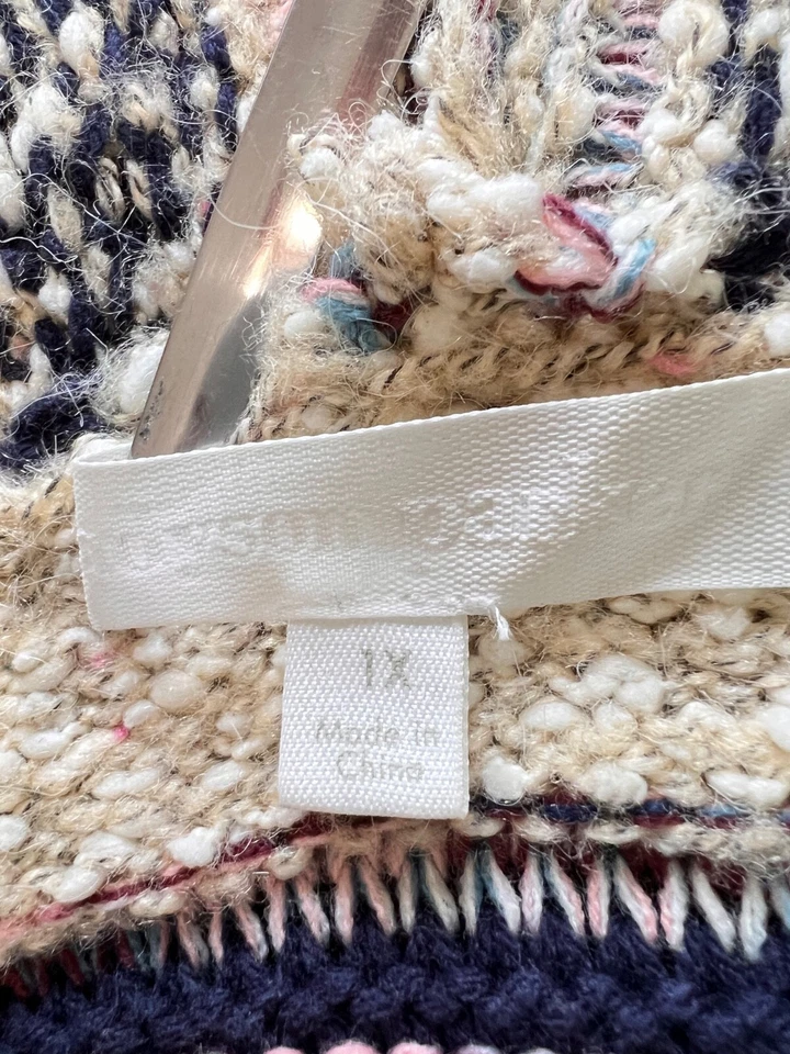 CÁRDIGAN CON CAPUCHA Adyson Parker Mujer 1X Boho Chic Flecos Cobre Beige Azul Marino Lujo Foto 2 de 4