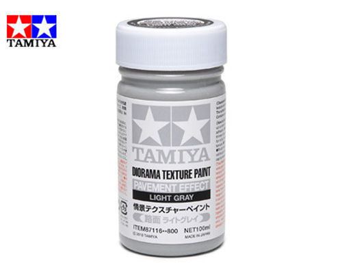 TAMIYA FONDO PER DIORAMA TEXTURE PAINT PAVEMENT EFFECT LIGHT GRAY  ART 87116