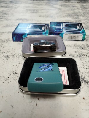 SET OF TWO GUY HARVEY ZIPPO LIGHTERS ART SPOTTED DOLPHIN SET OF TWO GUY HARVEY ZIPPO LIGHTERS ART SPOTTED DOLPHIN