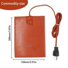110V 300W Engine Silicone Pad Heater Self-Adh...