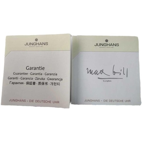 JUNGHANS Max Bill 027/3702.00 Black Dial hand-wound Watch Boy's Size 34mm New - Picture 7 of 8