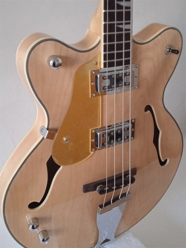 Left-Handed Bass 4-string Natural glossy Electric Guitar Rosewood fretboard - Picture 2 of 5