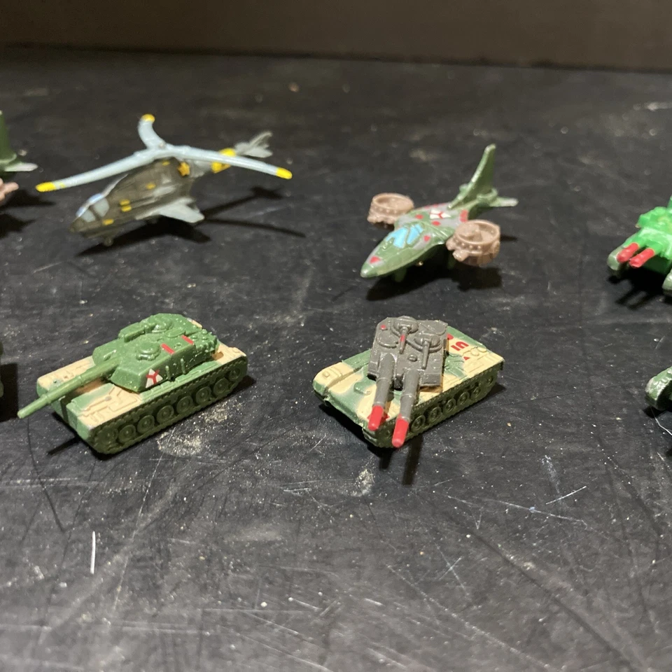 Vintage 1989 KPT Galoob Micro Machines Mega Force Diecast Military Toys Lot of 9 - Image 3 of 4