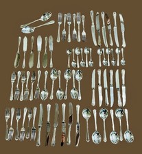 Silver Plate Regent Plate Cutlery Louis XVI 6 Place Setting-  68 Piece