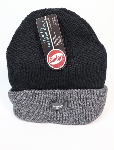 Thinsulate Knitted Thermal Beanie in Black, Brown, Grey, Mustard, Navy, Red - Picture 6 of 19