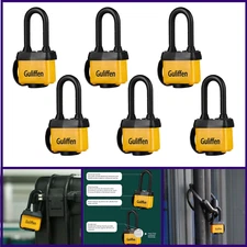 Weatherproof Laminated Steel Padlock with Same Key for Gate, Fence, Shed,Garage