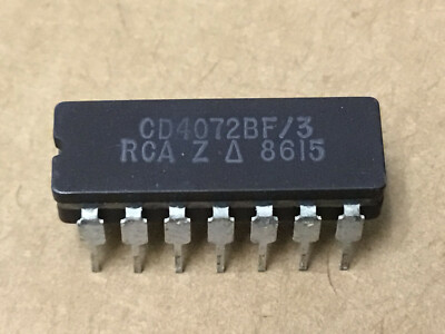(1 PC)  RCA  CD4072BF/3  Logic Circuit, Dual 4-Input OR, CMOS, 14 Pin, Ceramic