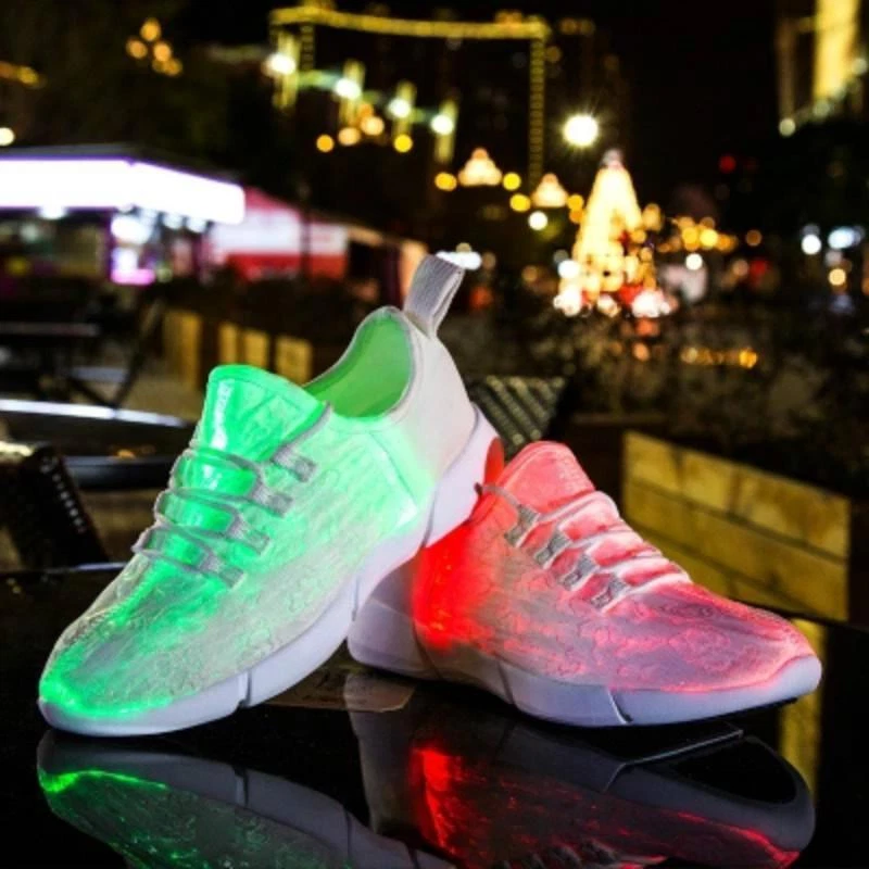 Summer Men Women Kid Luminous Glowing Sneakers LED Light Shoes Children Recharge