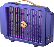 Bug Zapper Portable Rechargeable, Indoor Mosquito Zapper with Dual Net 12 LED