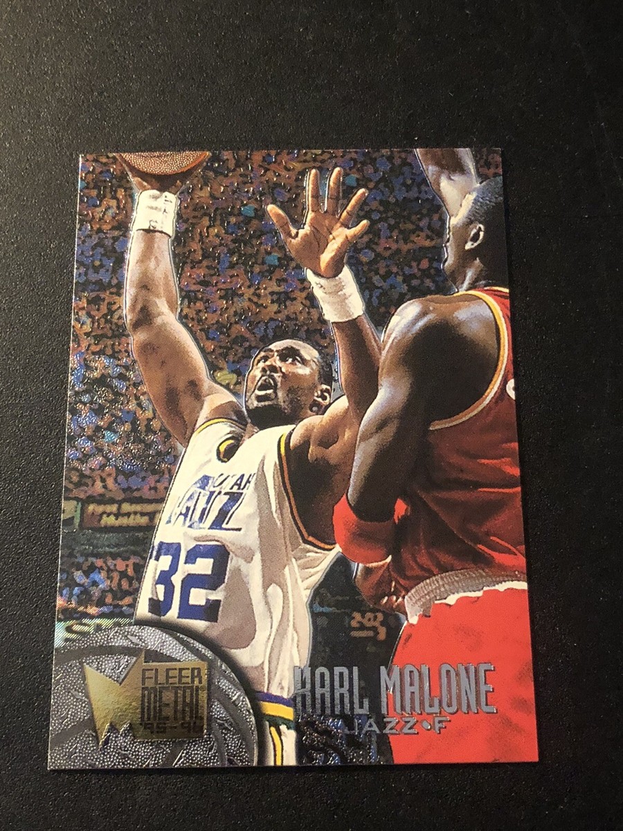 1995-96 Fleer Metal Karl Malone #110 HOF | eBay