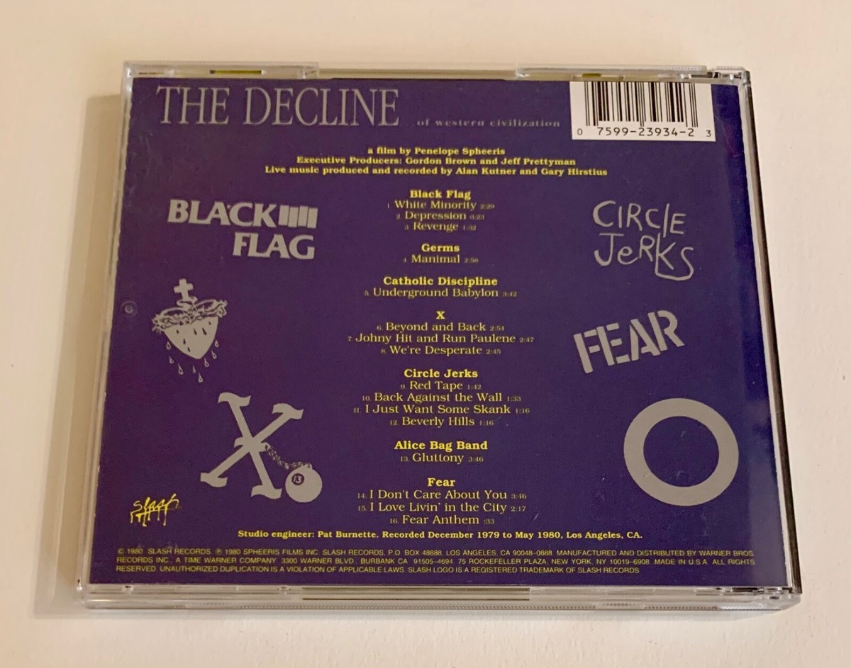 洋楽 2GM CDS The Decline of Western Civilization 1980 Slash Records CD