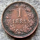 Photo of a 1885 Austria 1 Kreuzer from an eBay listing that sold on Jul 12, 2026