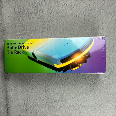 Sharper Image Motorized Tie Rack Rotating 72 Hook Tie, Scarf, Belt New Sealed