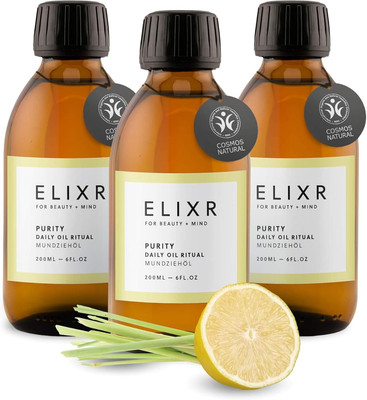 ELIXR Mundziehöl Purity Mit Zitronen- & Lemongrasöl | Aus Höhle Der Löwen | 3X20