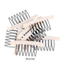 Blonde Beige Hair Wig Combs For Wig Making 10 Count 