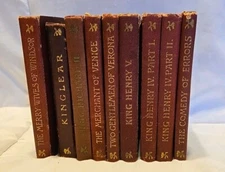 1897-1916 CAMBRIDGE EDINBURGH, G.B. THE TEMPLE SHAKESPEARE 9 BOOK COLLECTION