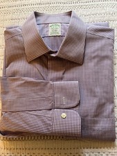 Brooks Brothers Milano Fit Dress Shirt Sz 16 34, Supina Cotton, Non-Iron