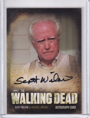2012 Cryptozoic The Walking Dead Season 2 Autograph A10 Scott Wilson as Hershel