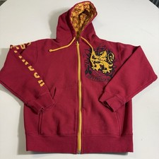 Universal Studios Harry Potter Gryffindor Hoodie Mens XS Red Full Zip
