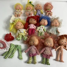 Lot of Strawberry Shortcake VTG Dolls ~ American greetings Corp. 1979 Babies