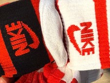 Nike Dri-Fit Everyday Crew Socks 6-Pack Red Black White Youth 3Y-5Y or Women 4-6