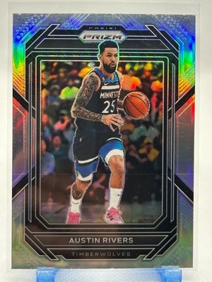 Austin Rivers 2022-23 Panini Prizm - Silver Prizm #57 Minnesota Timberwolves
