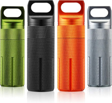 Portable Pill Case Container Airtight Keychain For Outdoor Travelling  Camping
